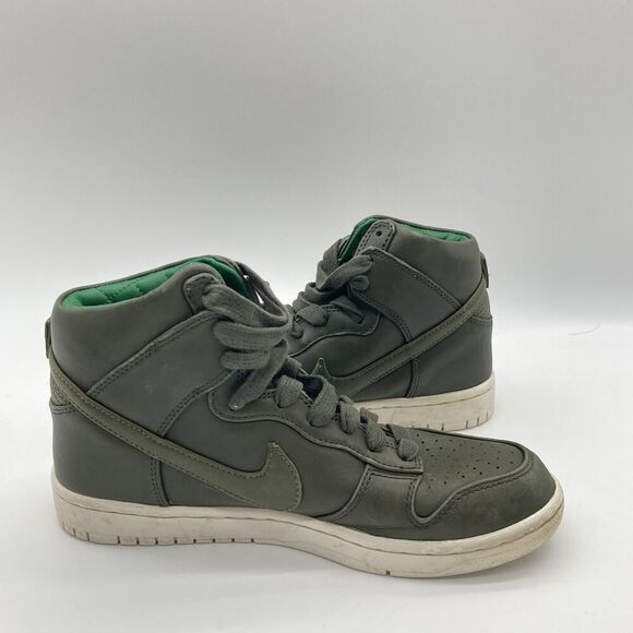 Mens Size 6.5 NikeLab Dunk Lux SP Sequoia Green Thick Leather (DO1830-200) - Picture 6 of 12